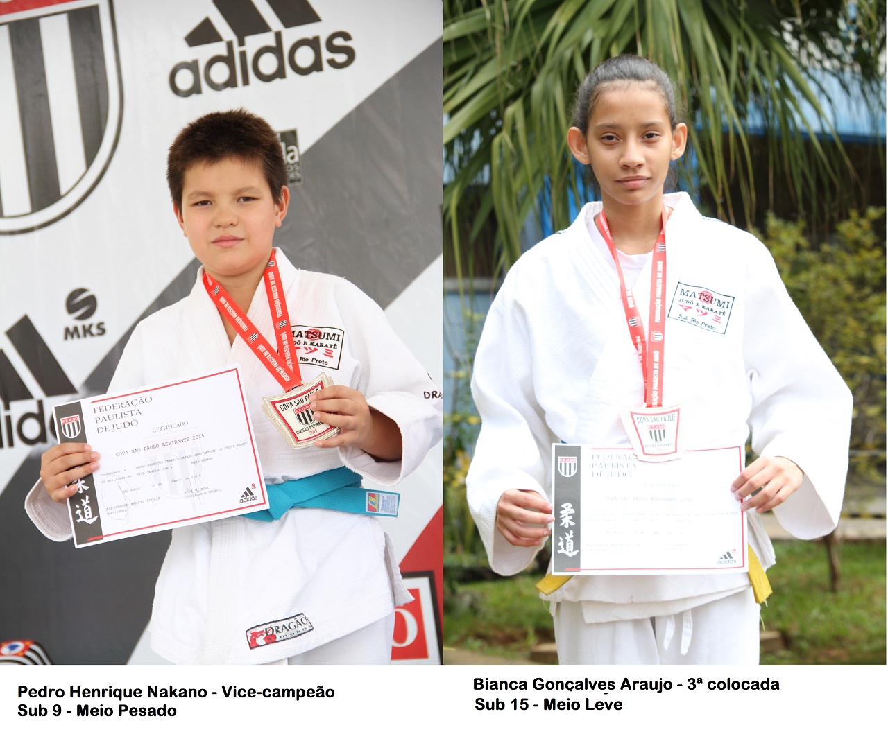 Judocas ganham prata e bronze na Copa São Paulo